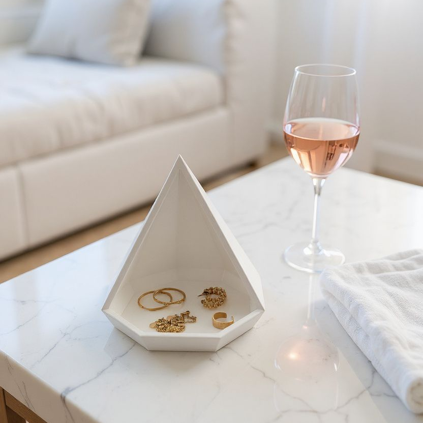 Filamora Studios Pyramidal Geometric Trinket Tray