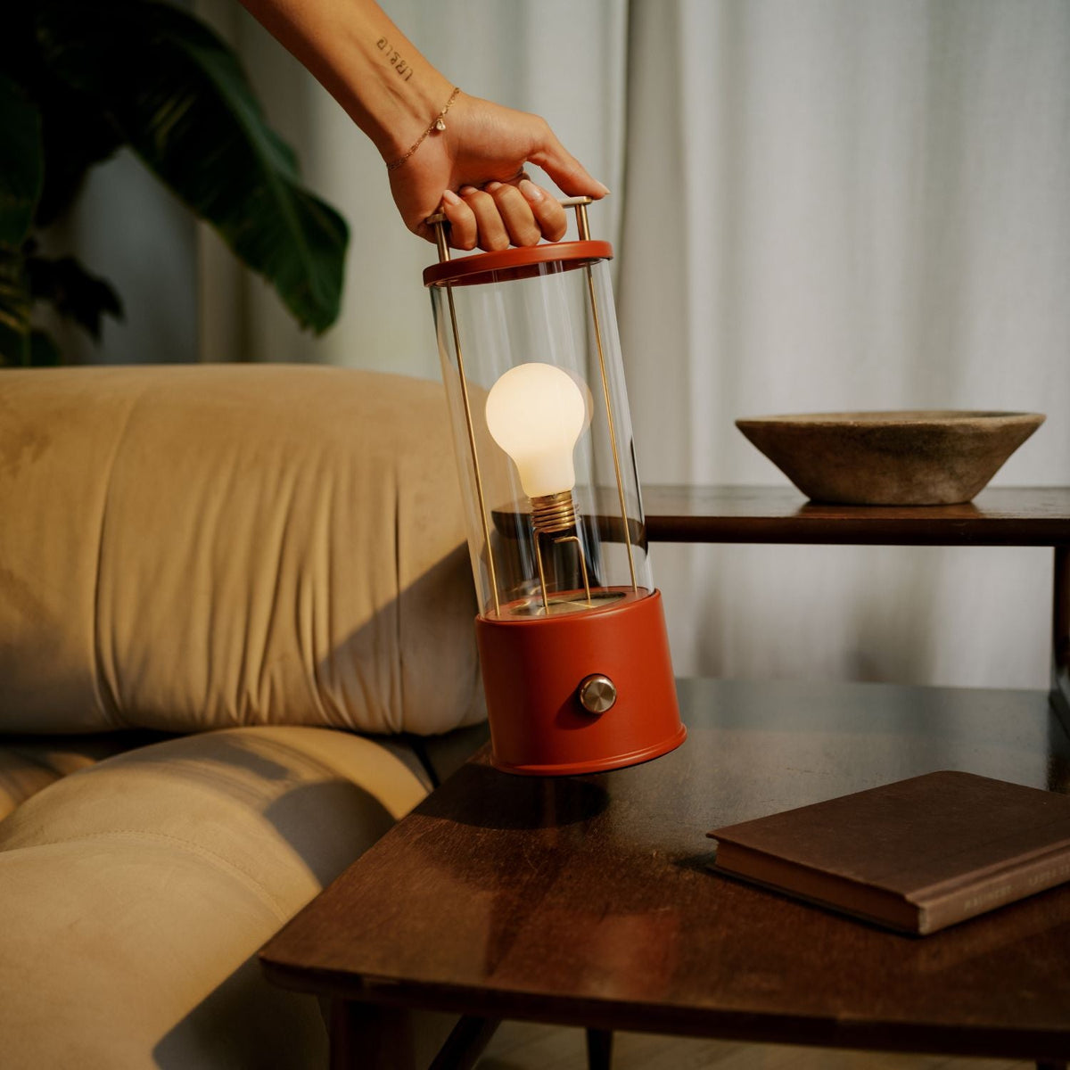 Tala The Muse Portable Lamp in Pomona Red