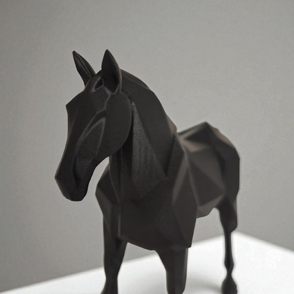 Filamora Studios Low Poly Stallion Statue