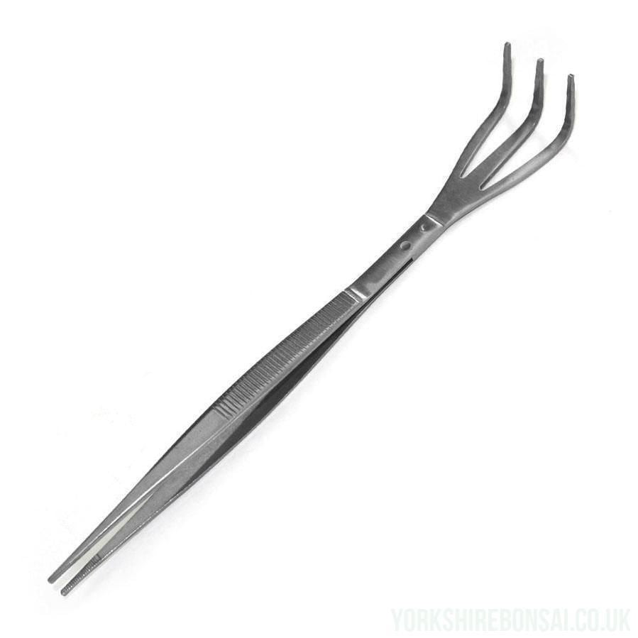 Yorkshire Bonsai Ryuga Root Rake Tweezers Stainless Steel Tool