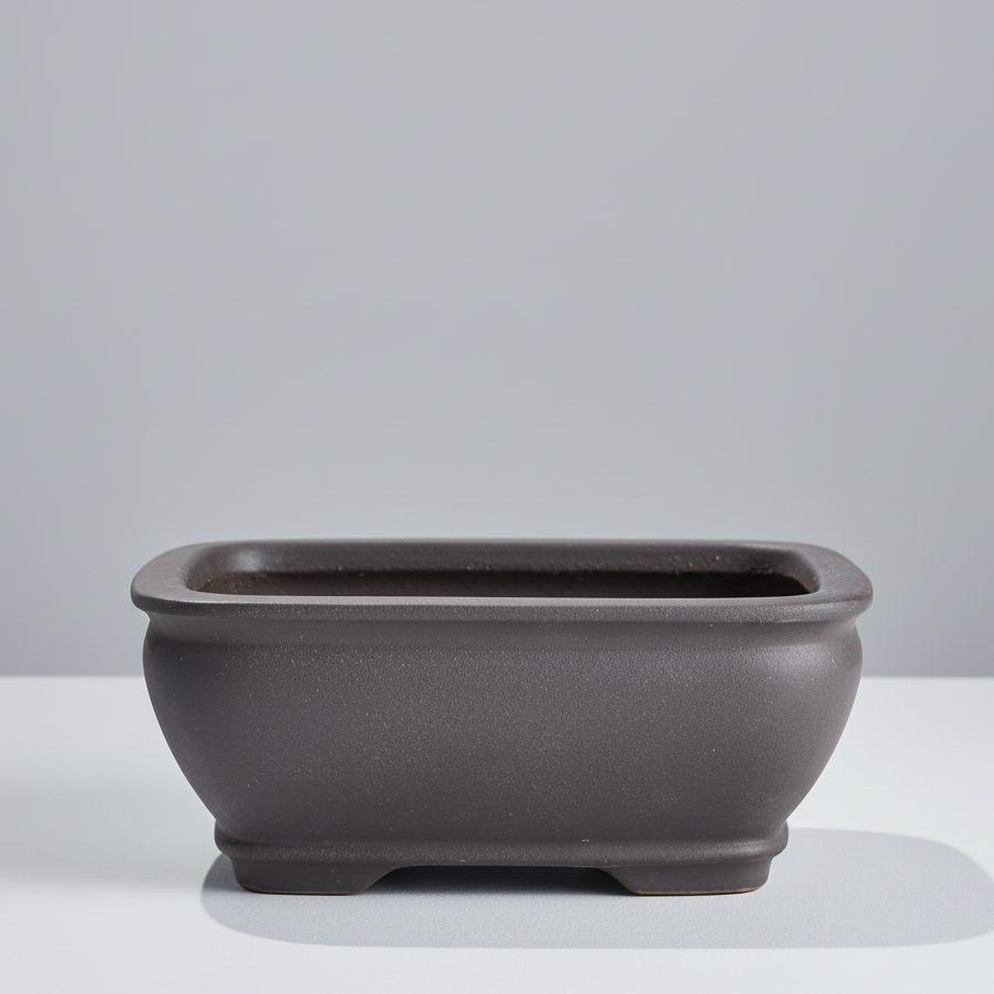 Yorkshire Bonsai Unglazed Bonsai Pot Rectangle - 16×12×5cm