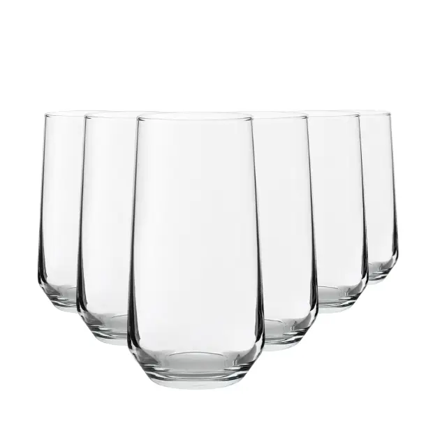 Glassware UK Allegra Long Drink Glasses 470ml - Set of 6