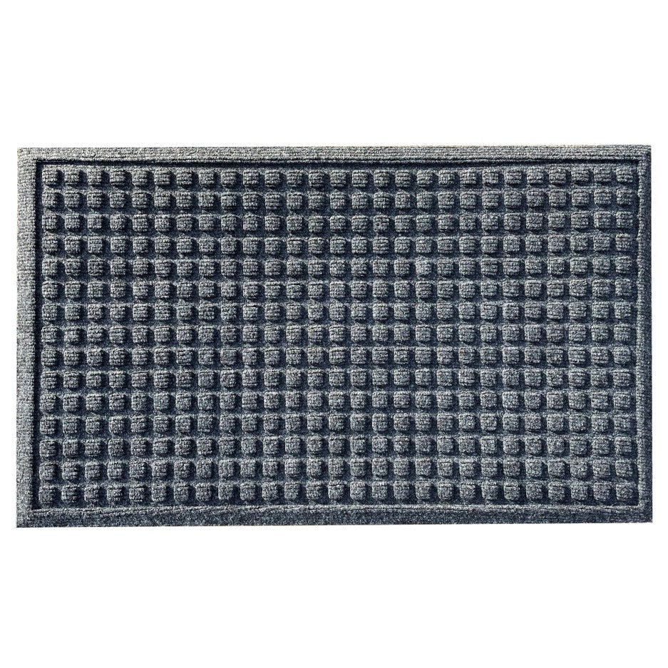 Nicoman Eco Friendly Waffles Pattern Door Mat - Grey