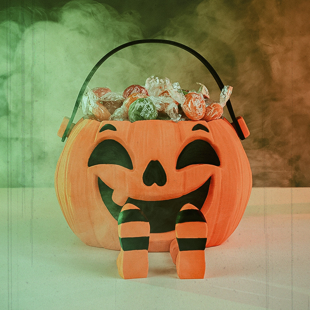 Filamora Studios Walking Pumpkin Candy Holder