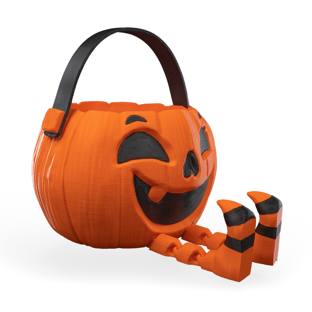 Filamora Studios Walking Pumpkin Candy Holder