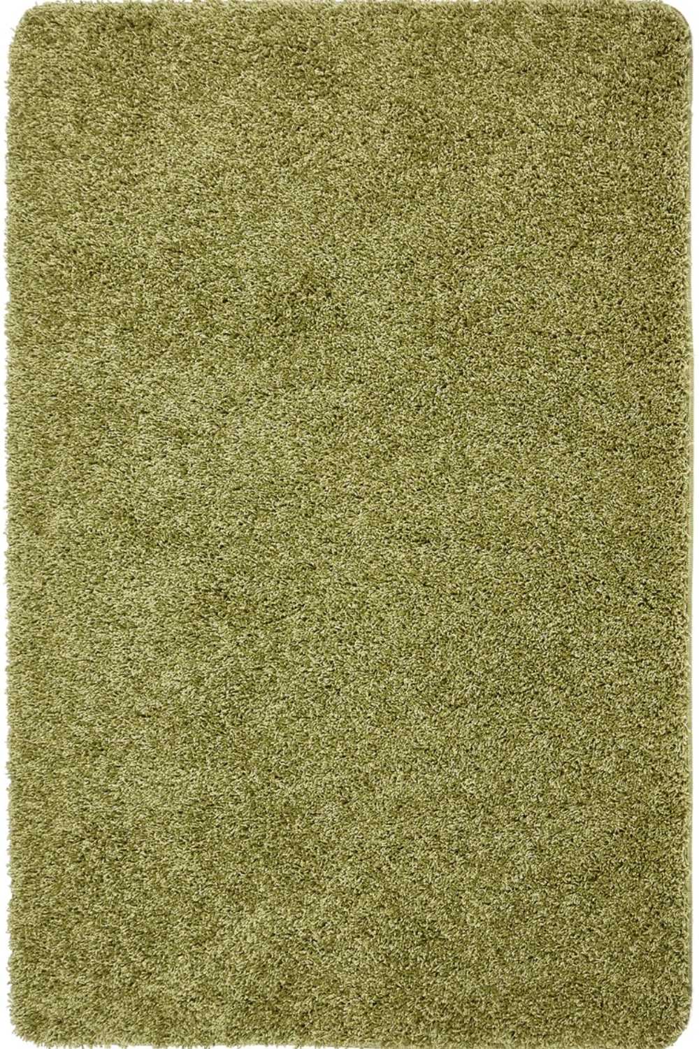 Washable Olive Green Shaggy Rug by The Rugs