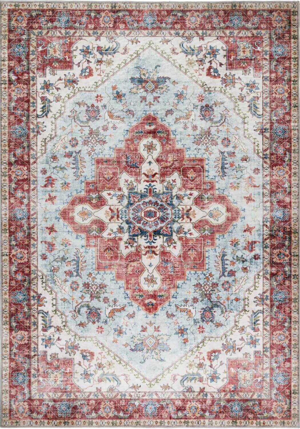 The Rugs Washable Eterna Red Rug