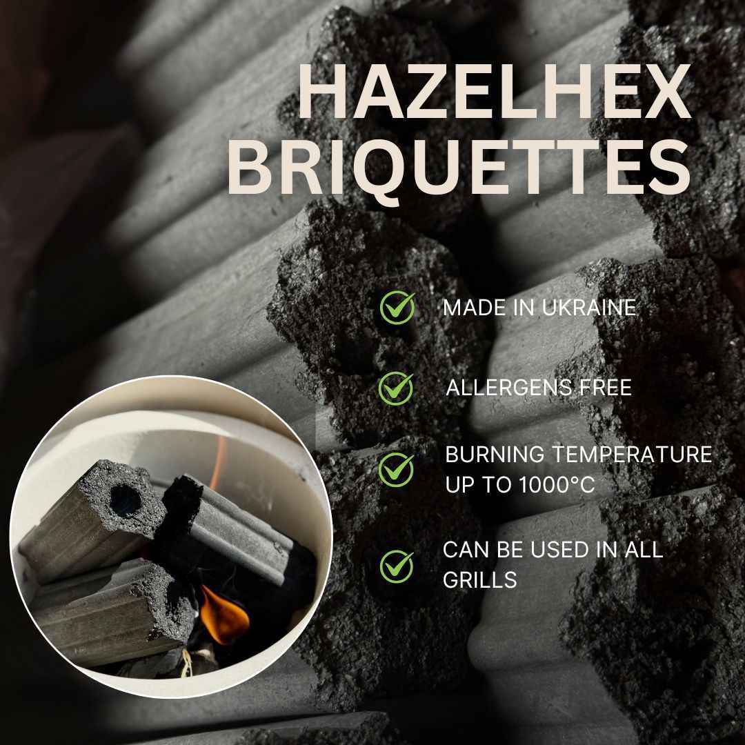 Globaltic HazelHex Briquettes - 10kg