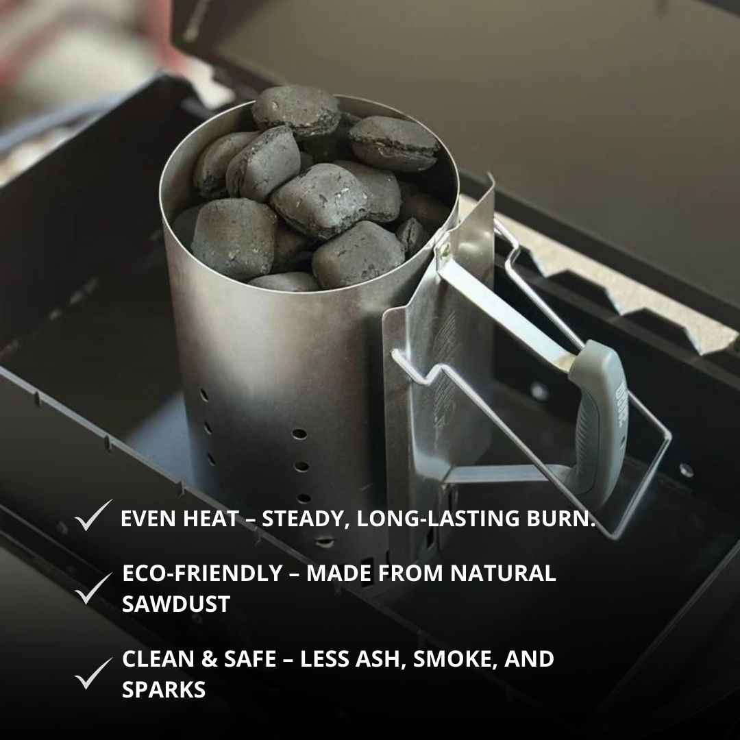 Globaltic Grilly Charcoal Briquettes - 3kg