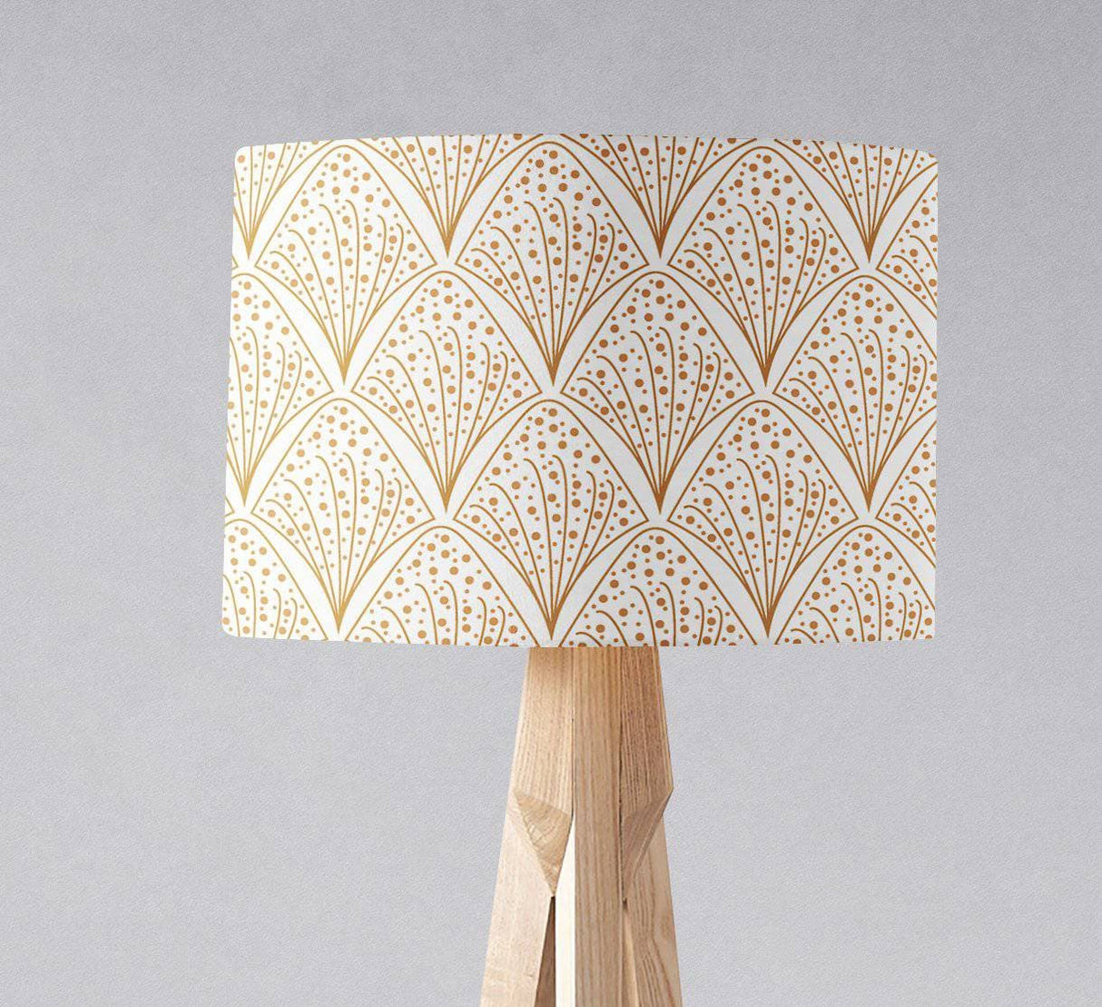 Shadowbright White and Gold Contemporary Lampshade