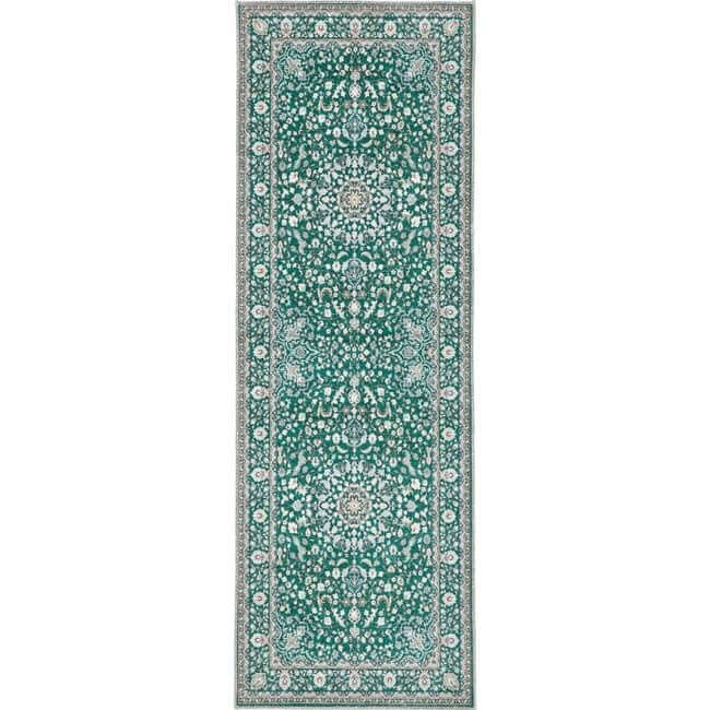 Eco‑Washable Green Rug Medallion Design | The Rugs