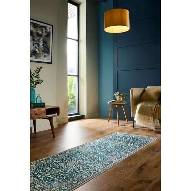 Eco‑Washable Green Rug Medallion Design | The Rugs