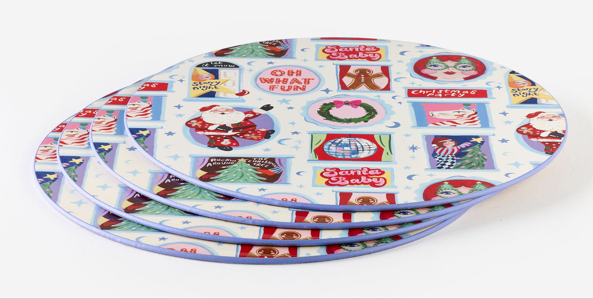 Eleanor Bowmer Festive Icon Placemats - Set of 4