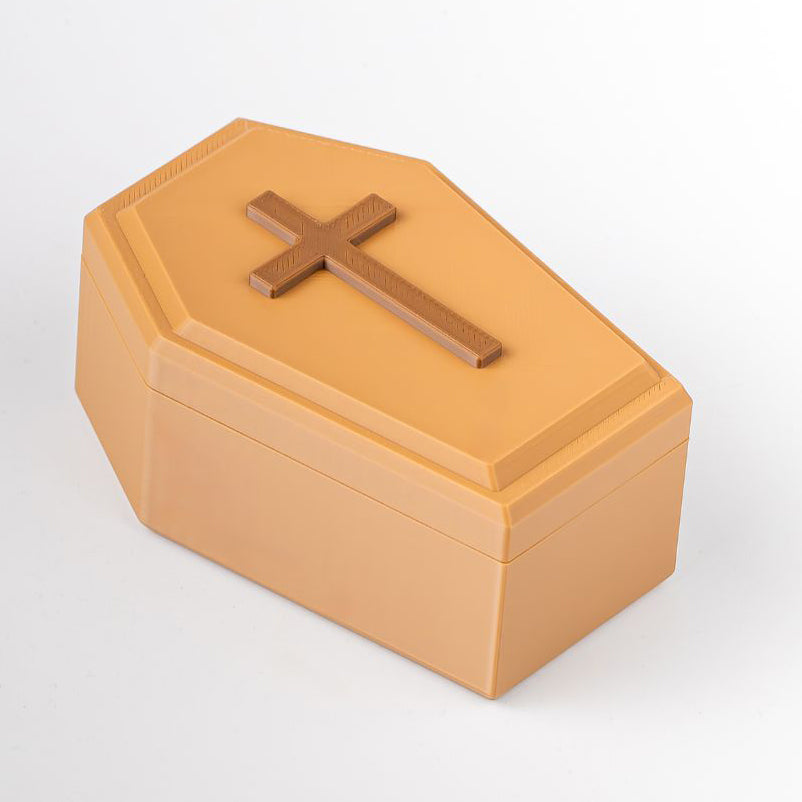 Filamora Studios 3D Printed Mini Coffin Storage Box