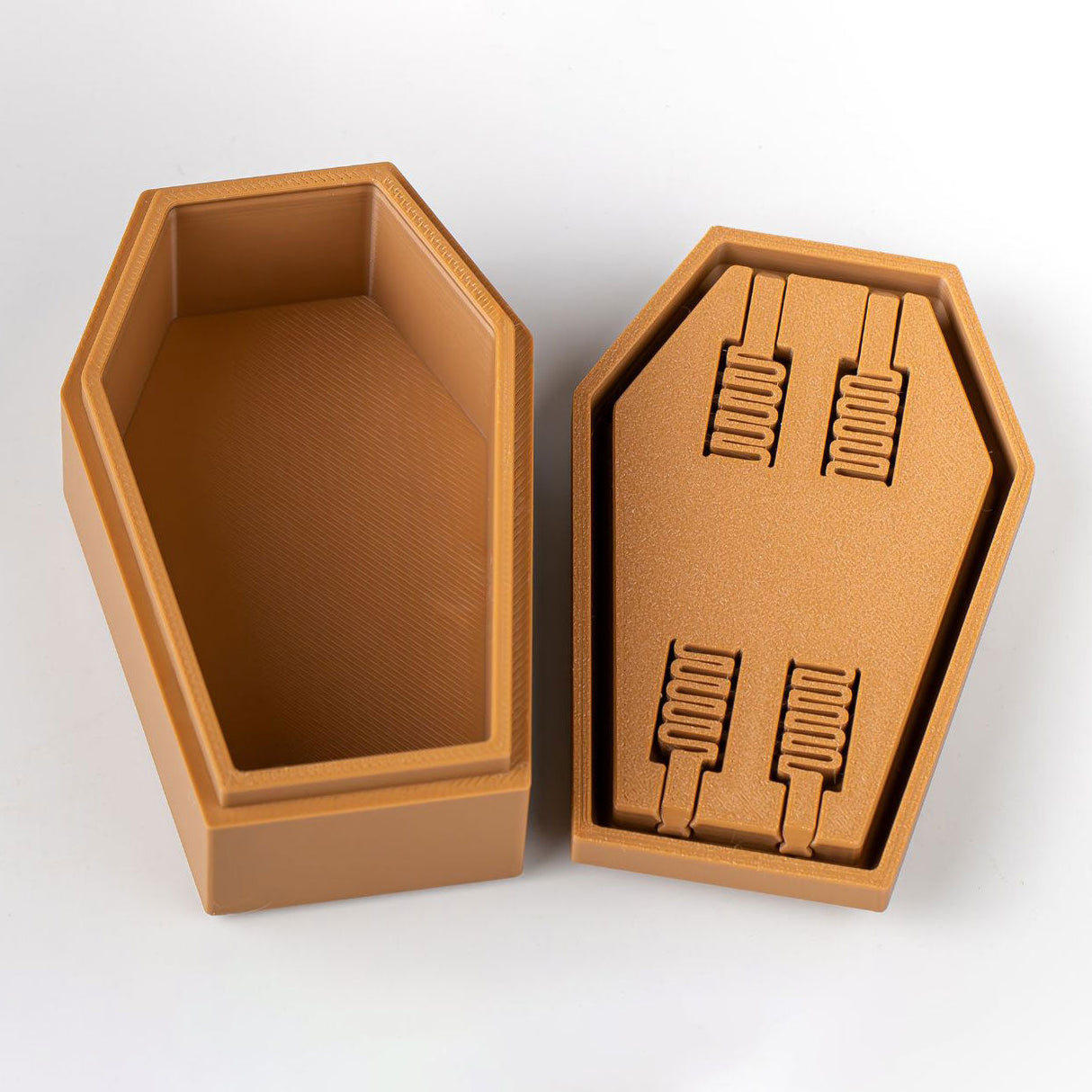 Filamora Studios 3D Printed Mini Coffin Storage Box