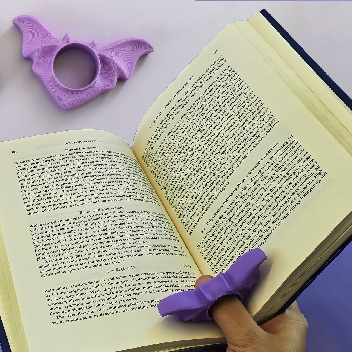 Filamora Studios Bat Finger Book Holder