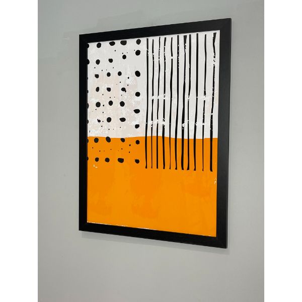 Pagazzi Abstract Orange Print - 80x60cm