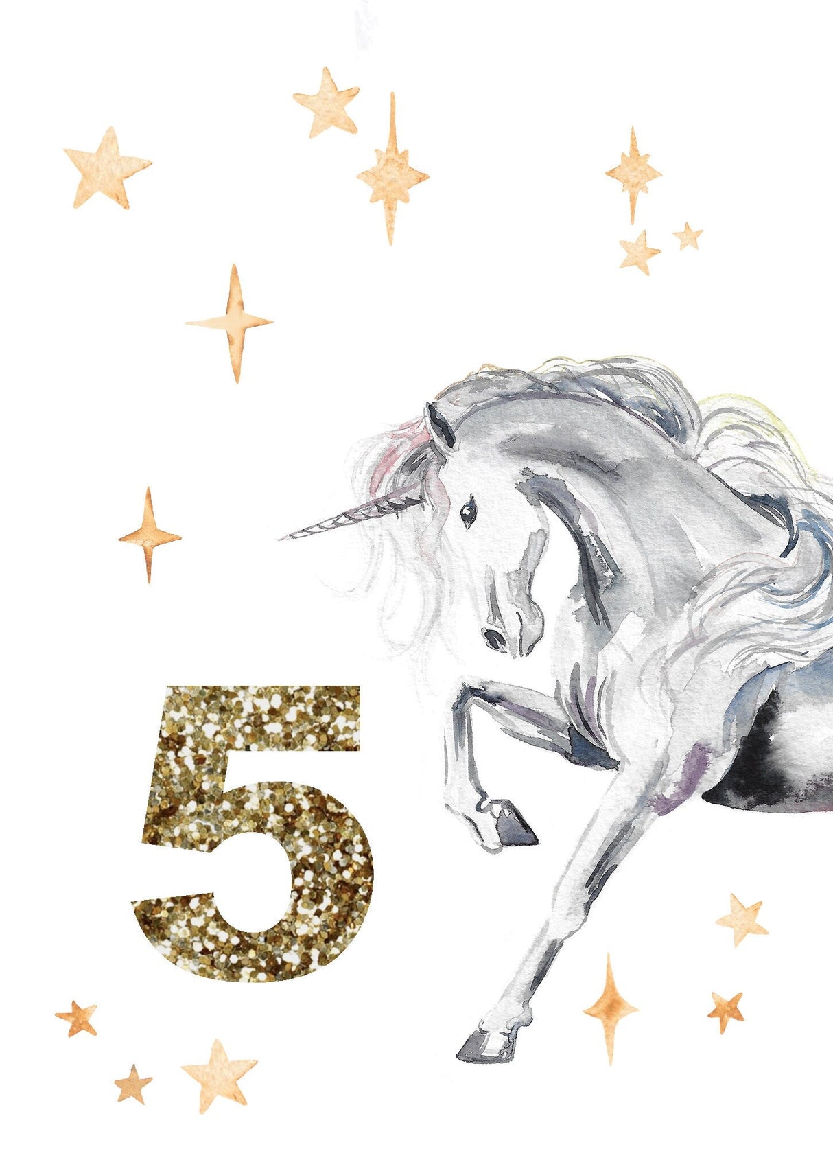 Custom Unicorn Birthday Card | Katie Hipwell Design
