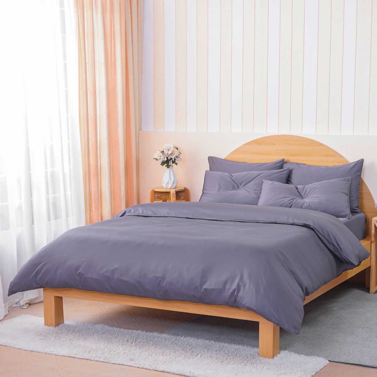 SHEET STORY Ackly Bamboo Charcoal Duvet Cover - 400TC
