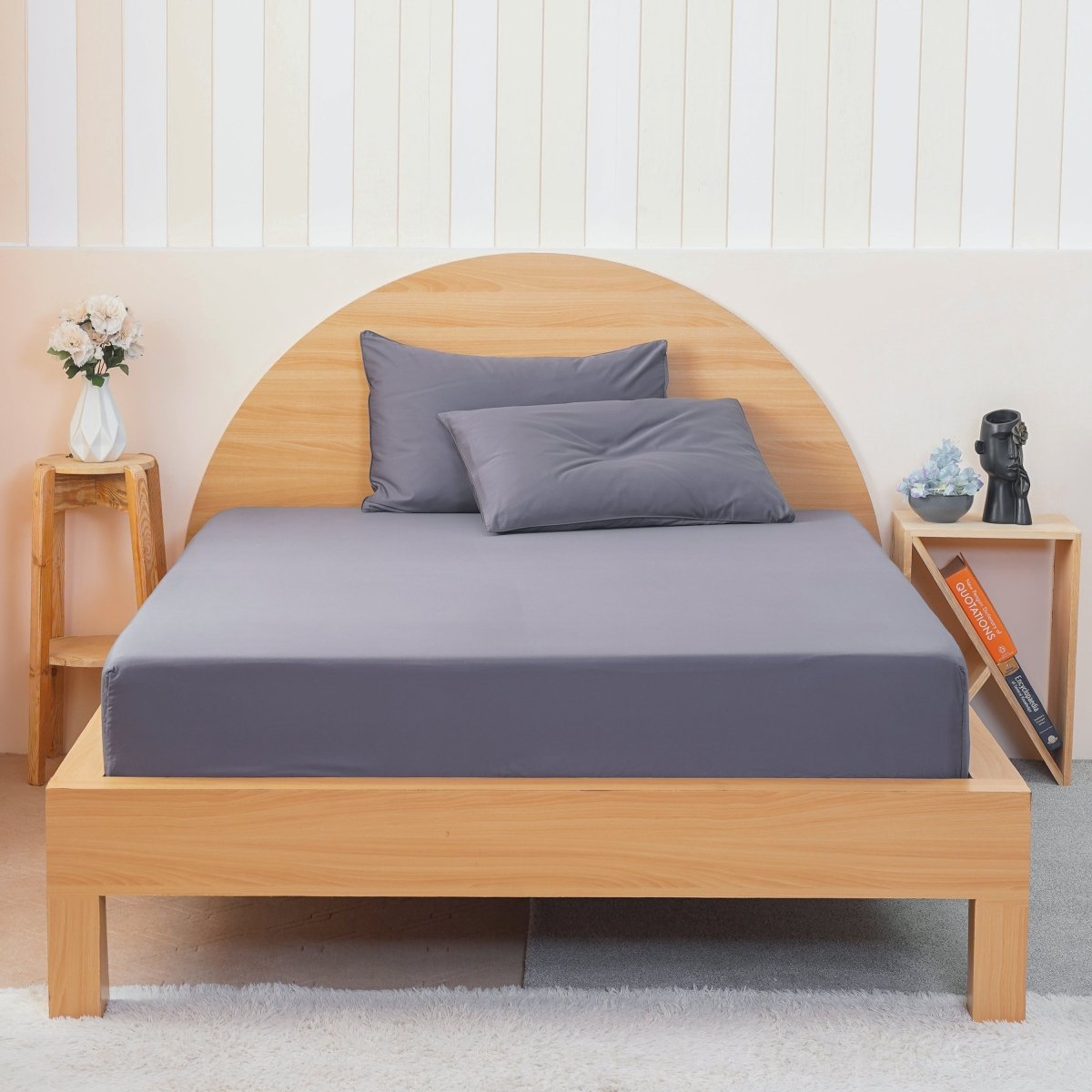 SHEET STORY Ackly Bamboo Charcoal Fitted Sheet