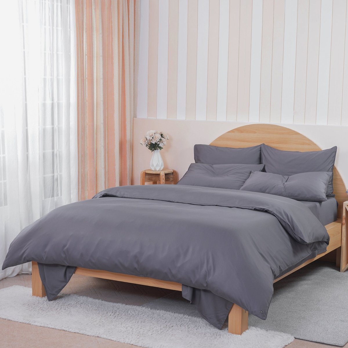 SHEET STORY Ackly Bamboo Charcoal Fitted Sheet