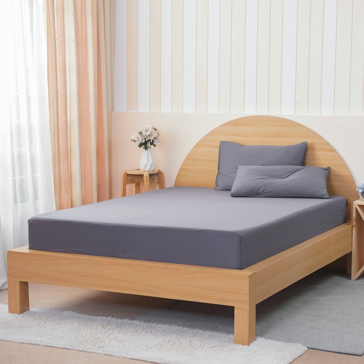 SHEET STORY Ackly Bamboo Charcoal Fitted Sheet