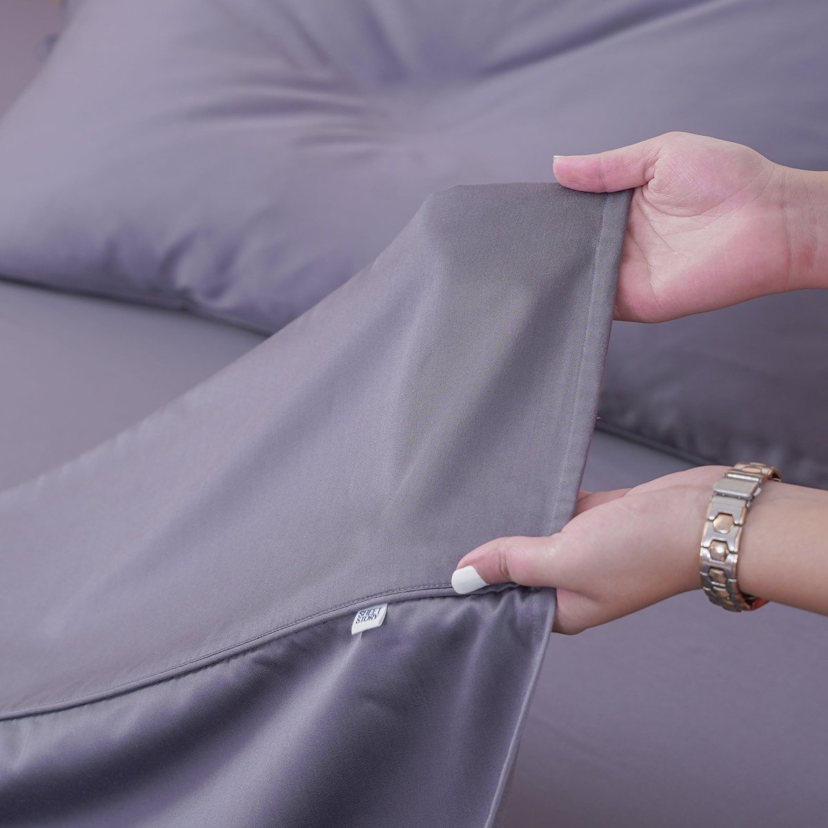 SHEET STORY Ackly Bamboo Charcoal Flat Sheet – 400TC