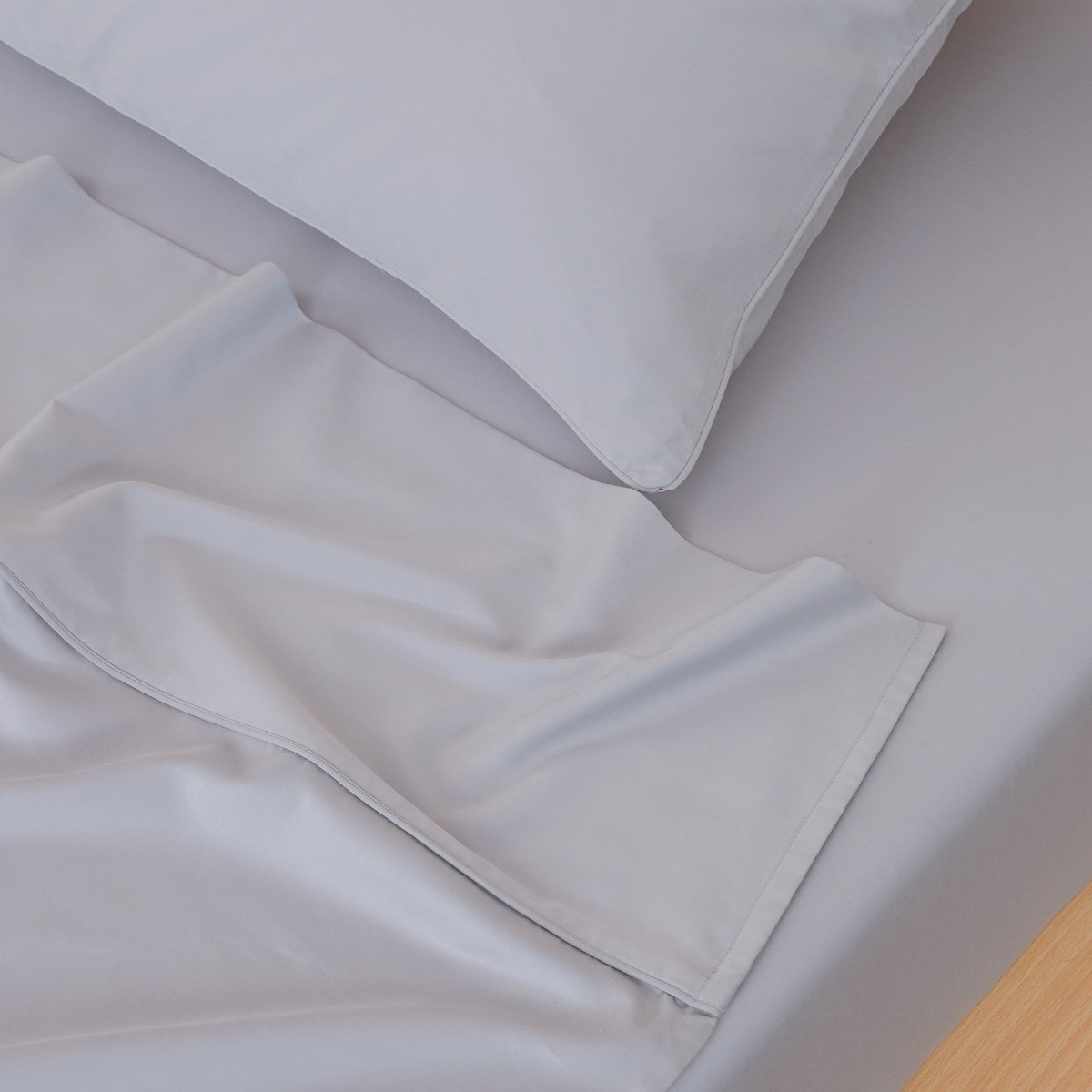 SHEET STORY Ackly Bamboo Dove Grey Flat Sheet