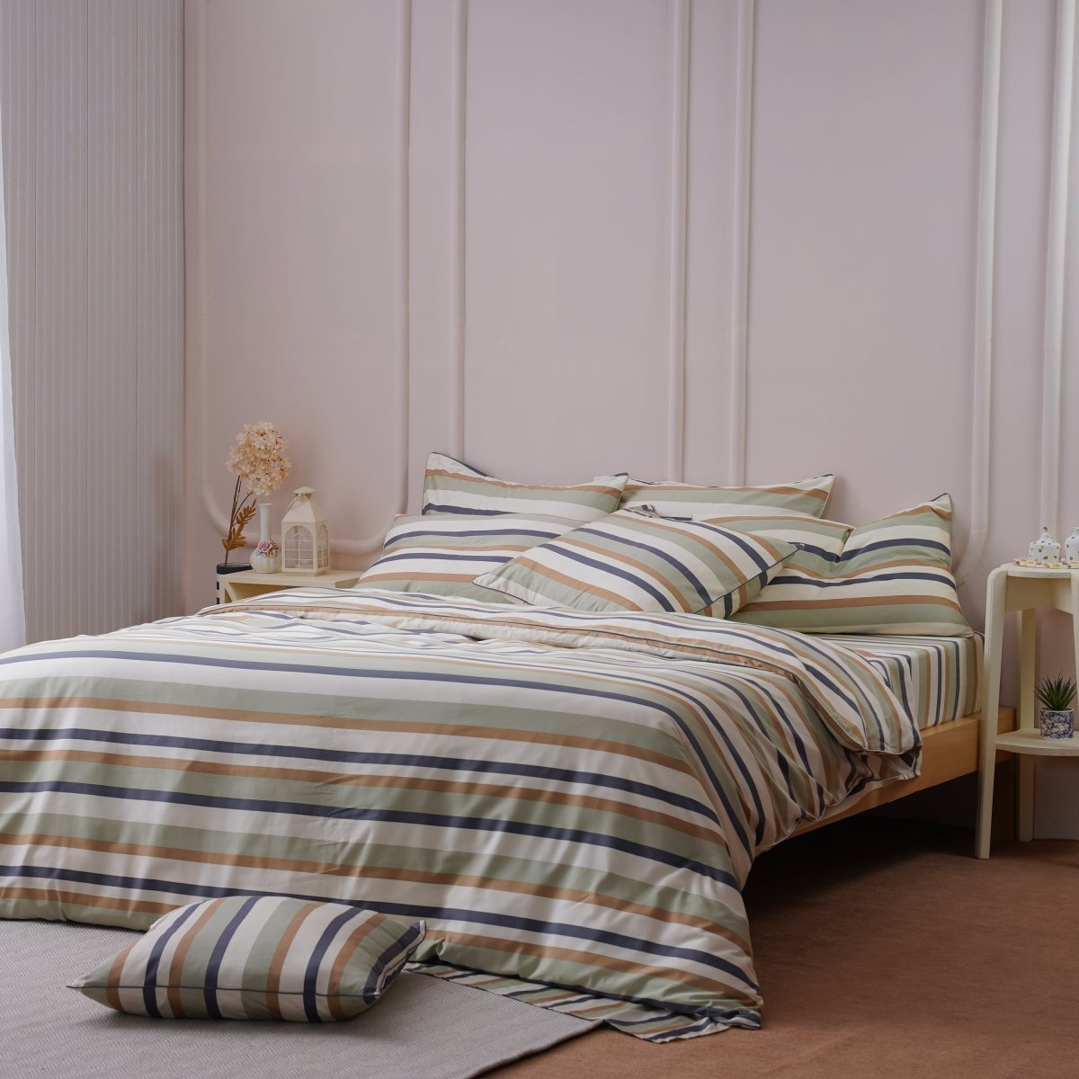 SHEET STORY Ackly Bamboo Harmony Stripe Duvet Cover