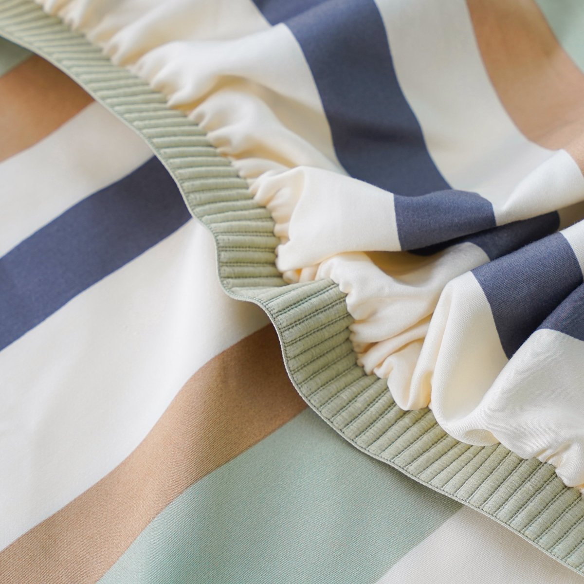 SHEET STORY Ackly Bamboo - Harmony Stripe Fitted Sheet