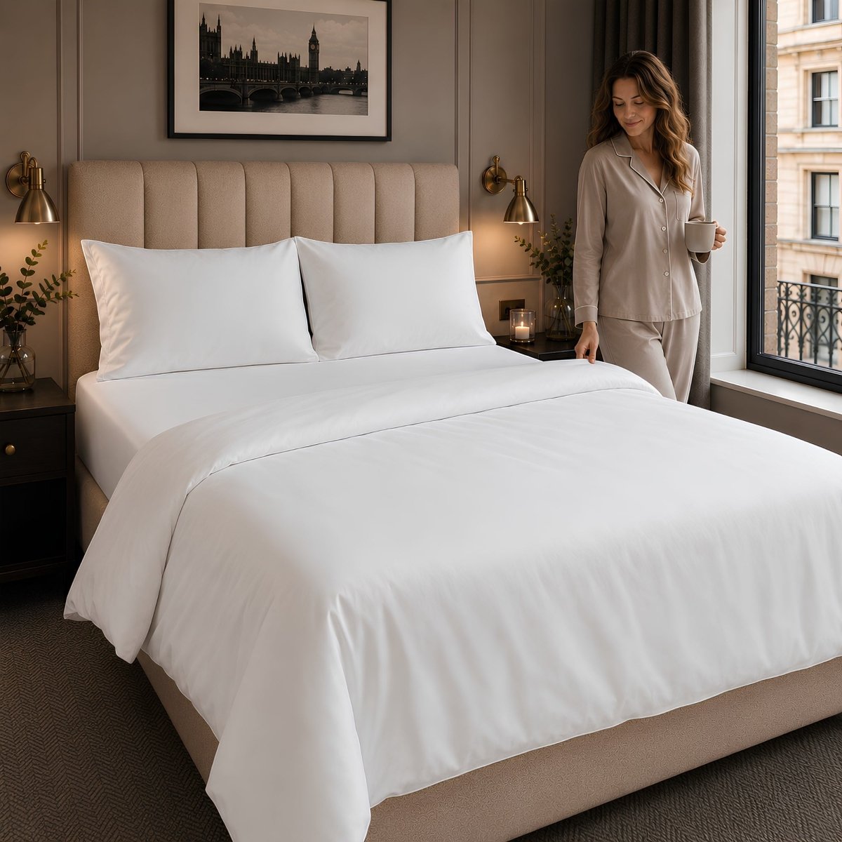 SHEET STORY Ackly Bamboo - White Duvet Cover