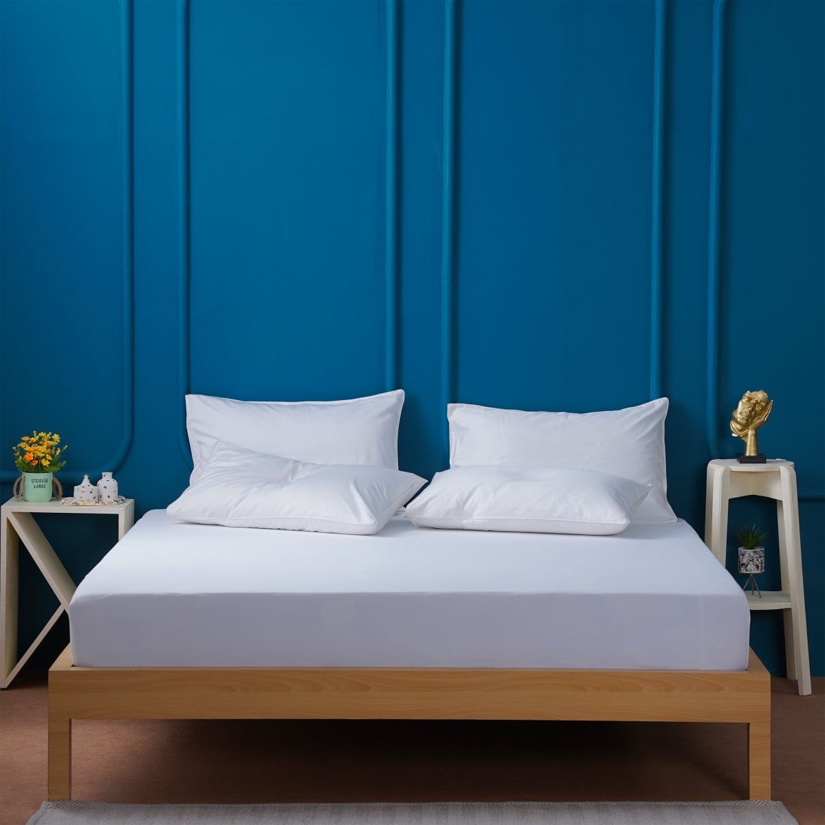SHEET STORY Ackly Bamboo - White Fitted Sheet