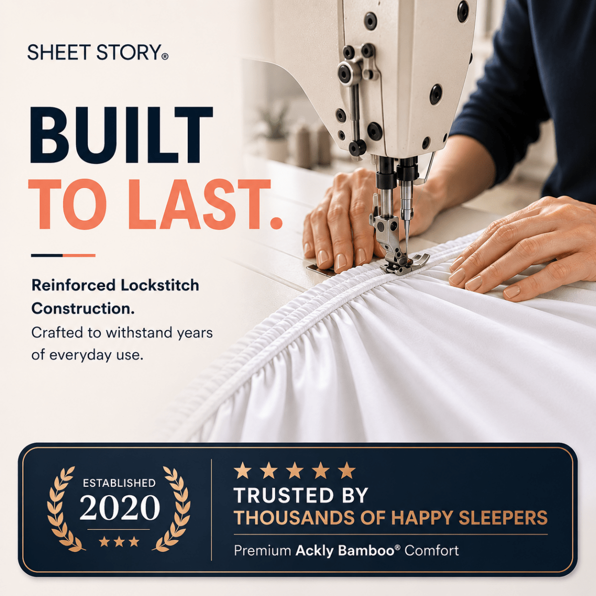 SHEET STORY Ackly Bamboo - White Fitted Sheet