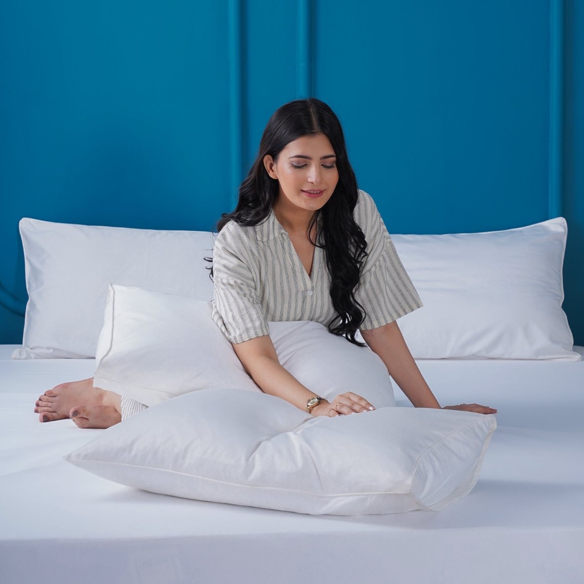 SHEET STORY Ackly Bamboo - White Pillowcases Pair