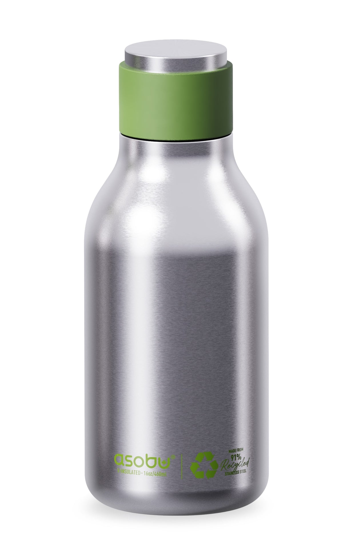 Asobu Urban Double Walled Recycled Stainless Steel Insulated Bottle, 473ml