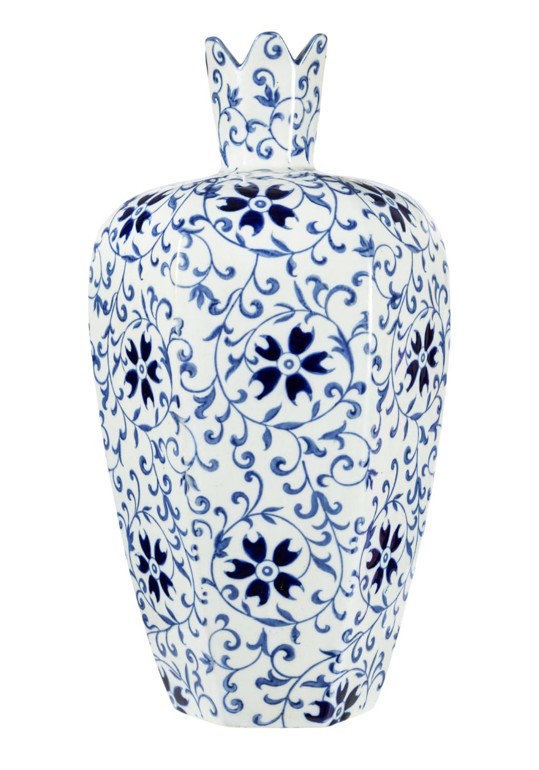 Casa by Josephine Jenno Alice Blue & White Delft Bottle Vase
