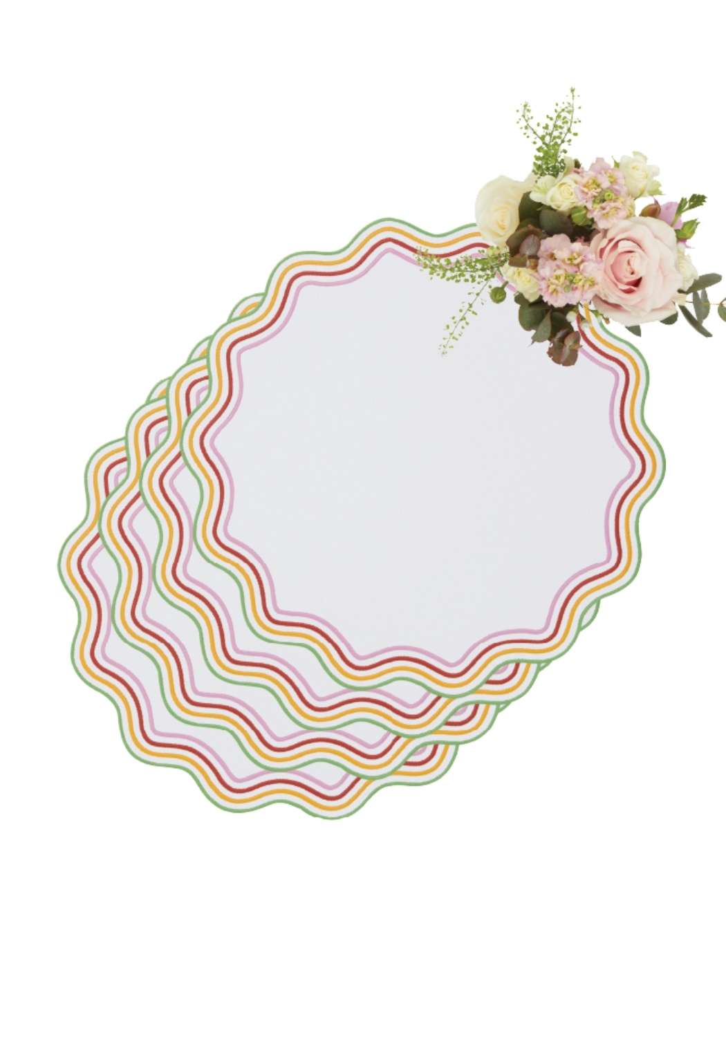 Casa by Josephine Jenno Alice Multi-Coloured Trim Placemats - Set of 4