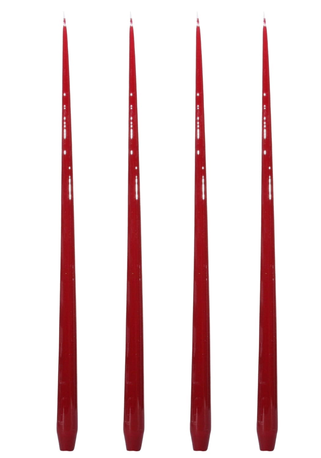 Casa by Josephine Jenno Aurora Tall Slender Taper Candles - Red