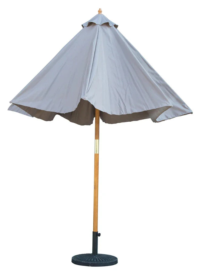 MINT Outdoor Bali Grey Wooden Parasol - 2.85m