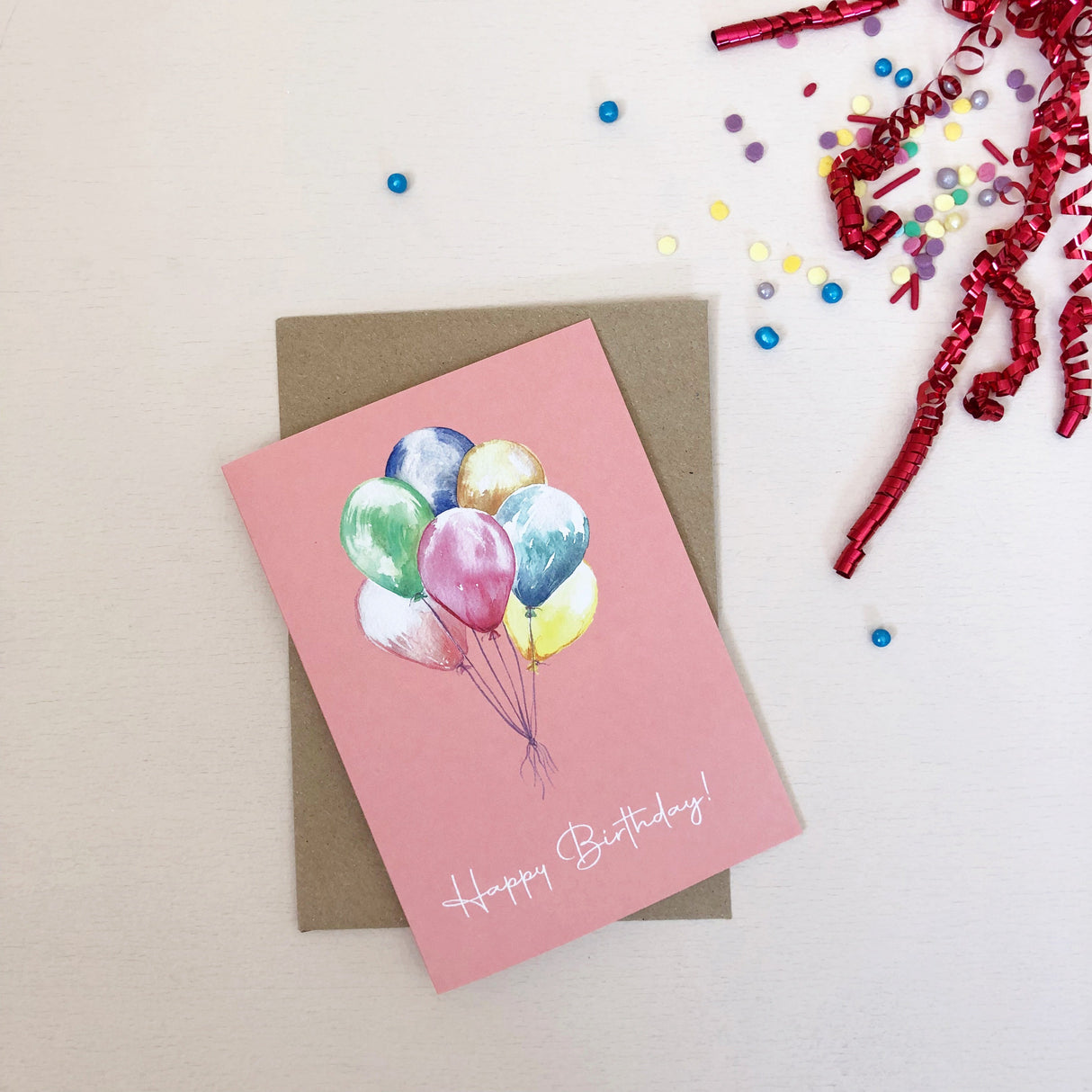 Balloons Birthday Card | Katie Hipwell Design