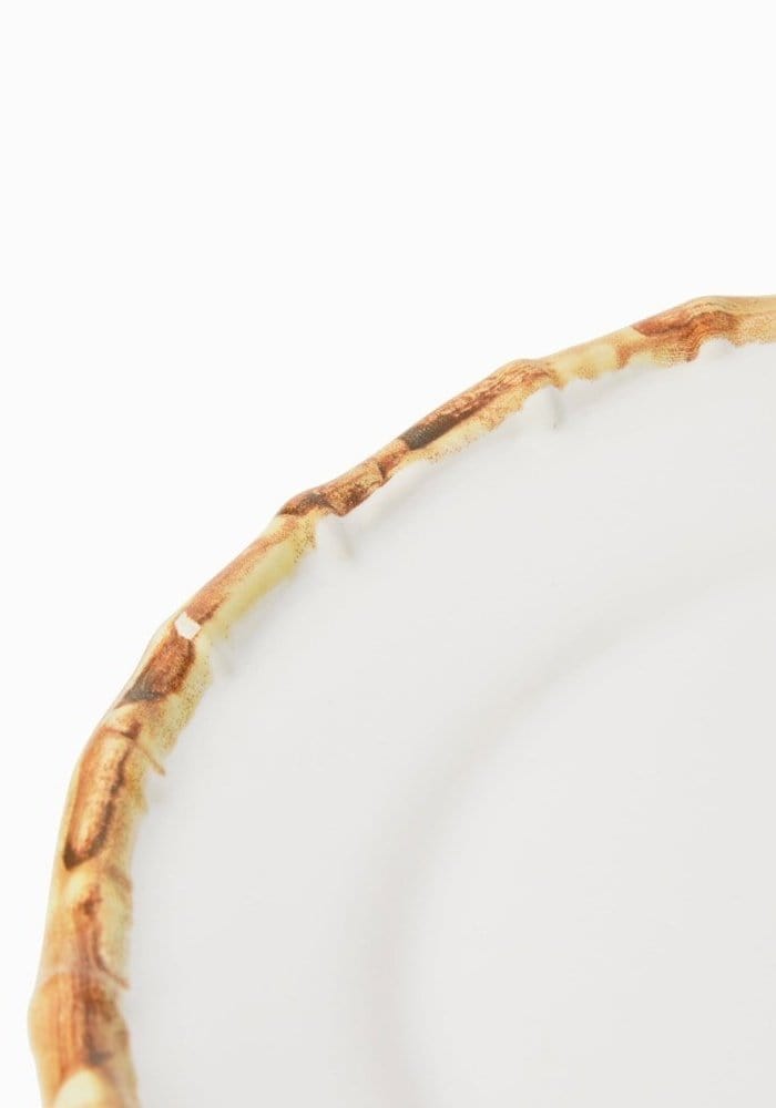 Casa by Josephine Jenno Bamboo Trim Dessert Plates - Set of 6