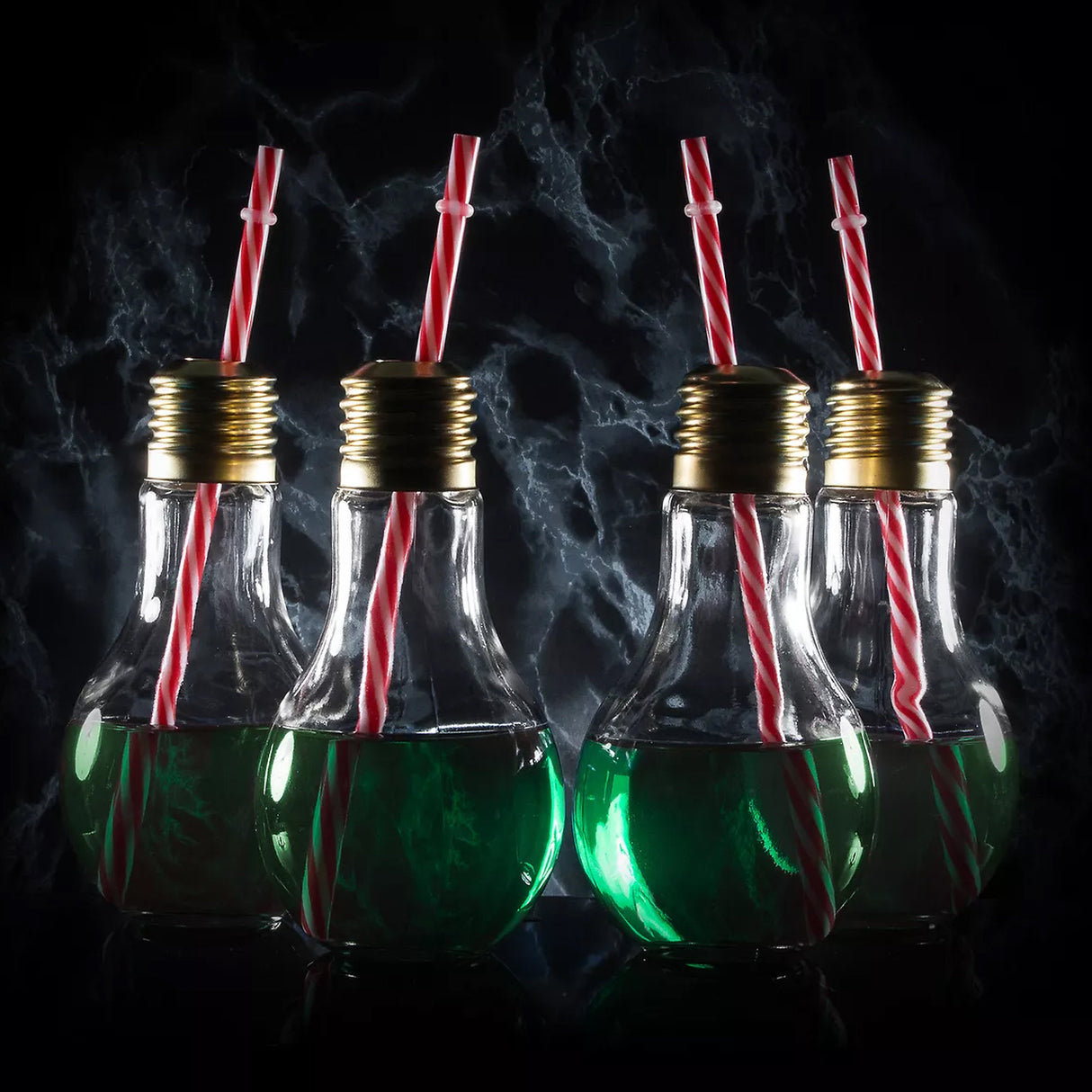 Bar Bespoke Edison Light Bulb Glasses, 400ml, Pack of 4