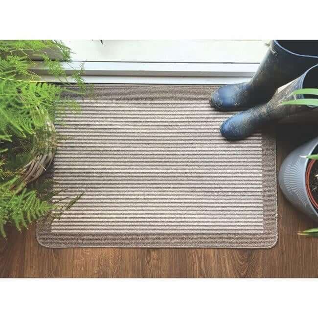 The Rugs Washable Mat and Runners Stripe Design