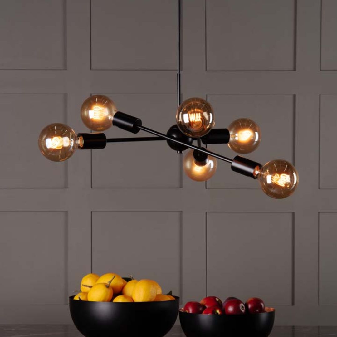 Pagazzi Benji Matt Black Ceiling Pendant