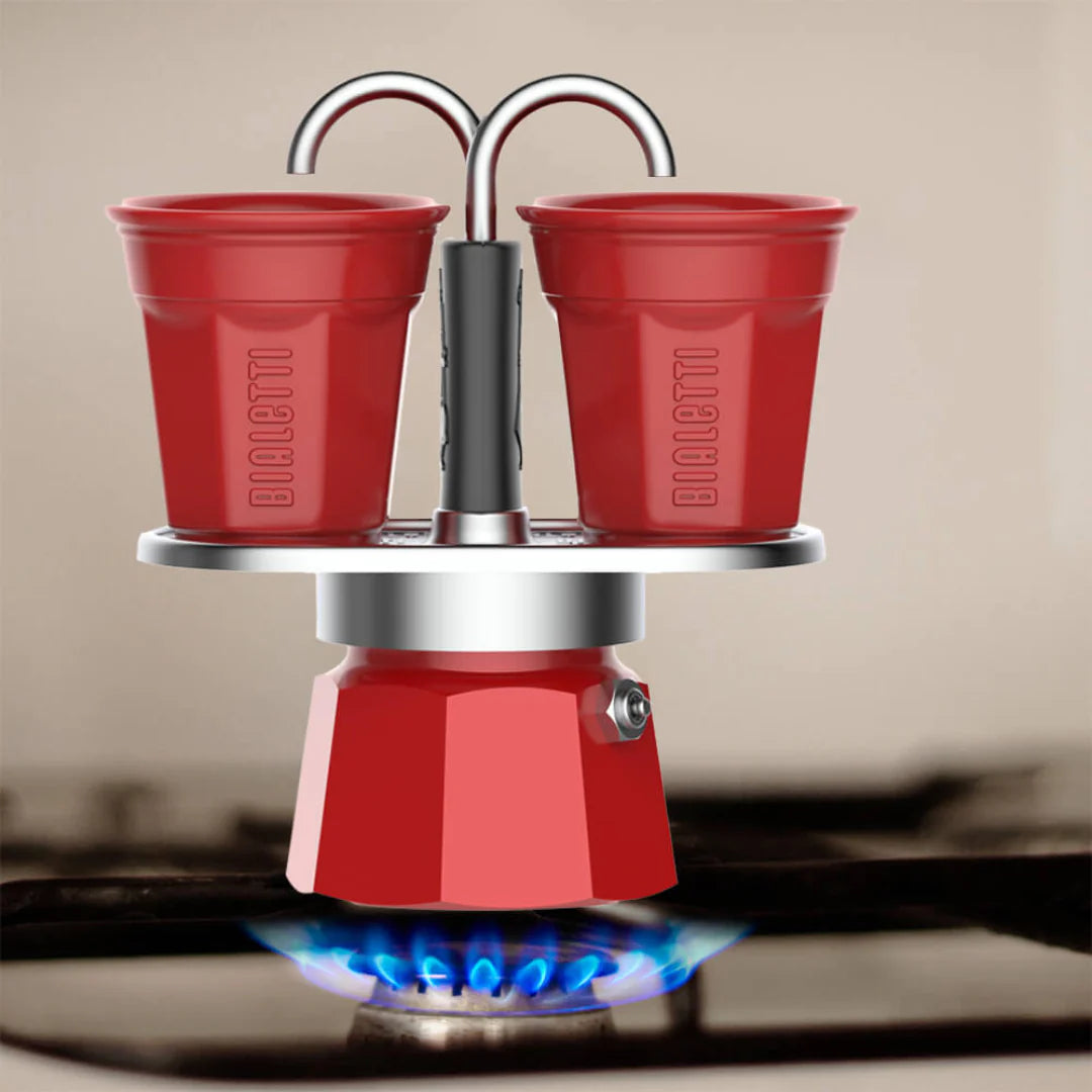 Bialetti Mini Express 'R' Double Serve (2 Cups & 2 Cup Coffee Maker)