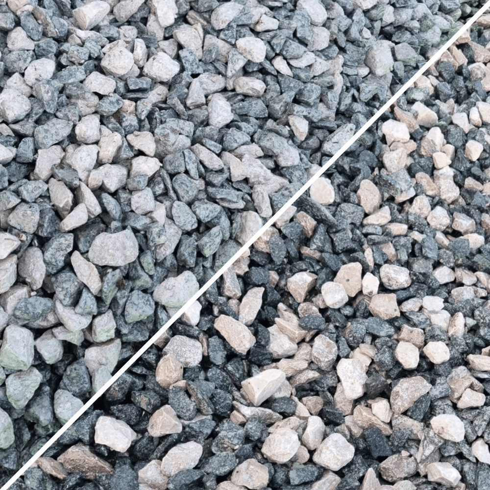 Dandy's Black and White Limestone Gravel Chippings