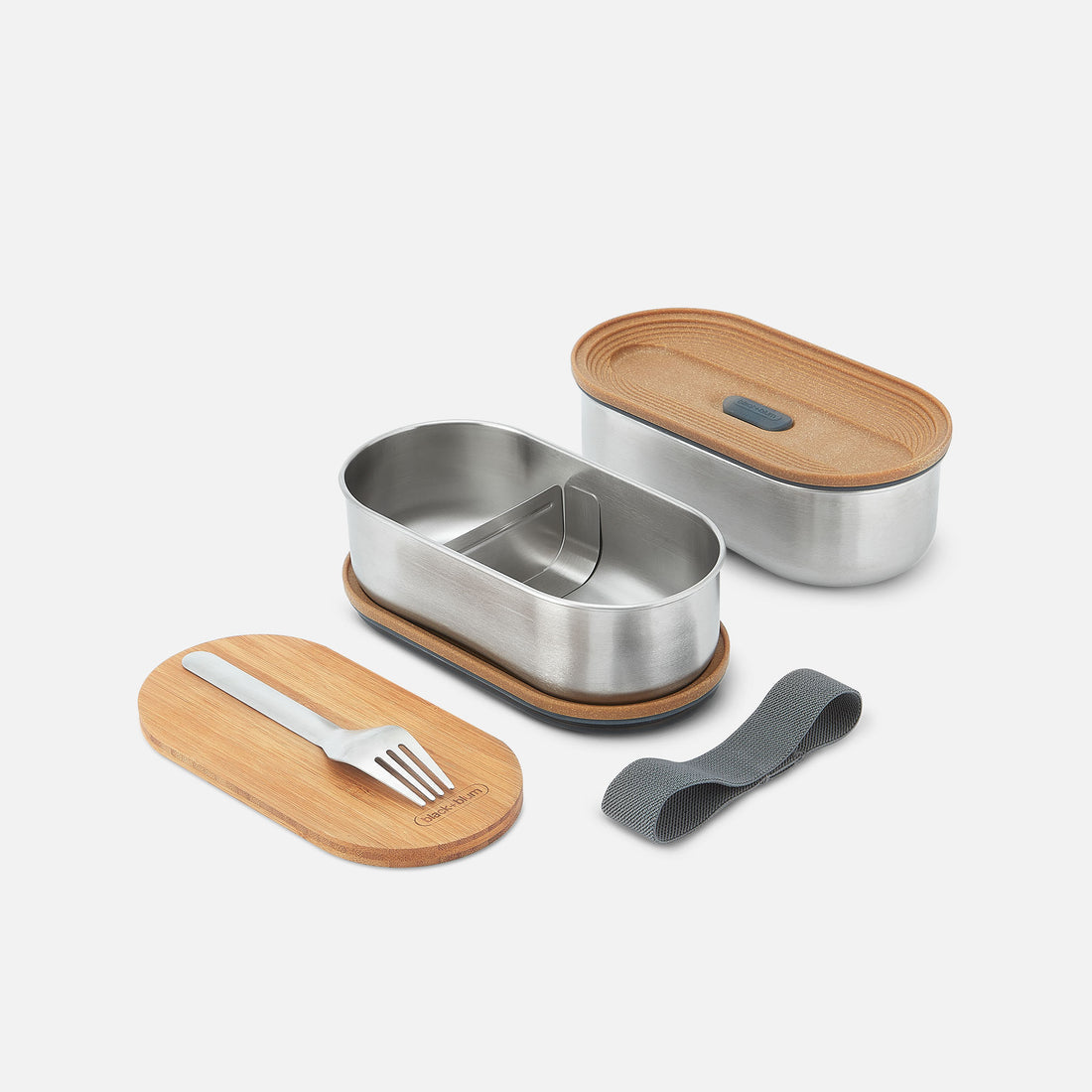 Black+Blum Stainless Steel Bento Box, Slate, 1L