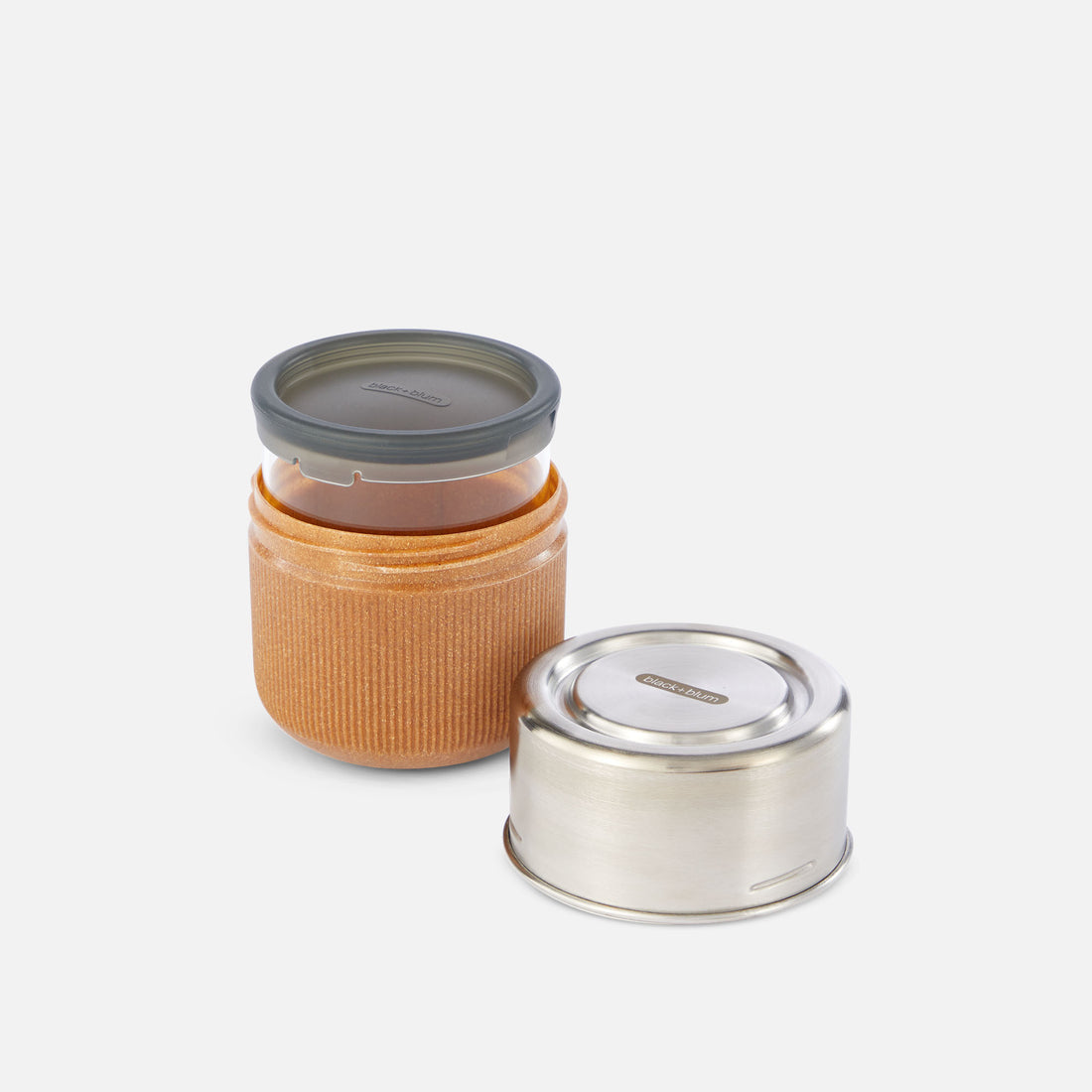 Black Blum Glass Lunch Pot, Slate, Small, 450ml