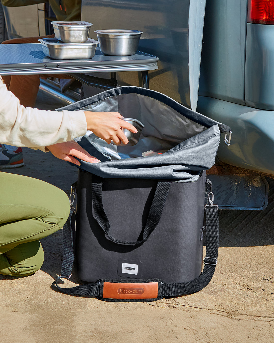 Black + Blum Insulated Cooler Bag, Slate