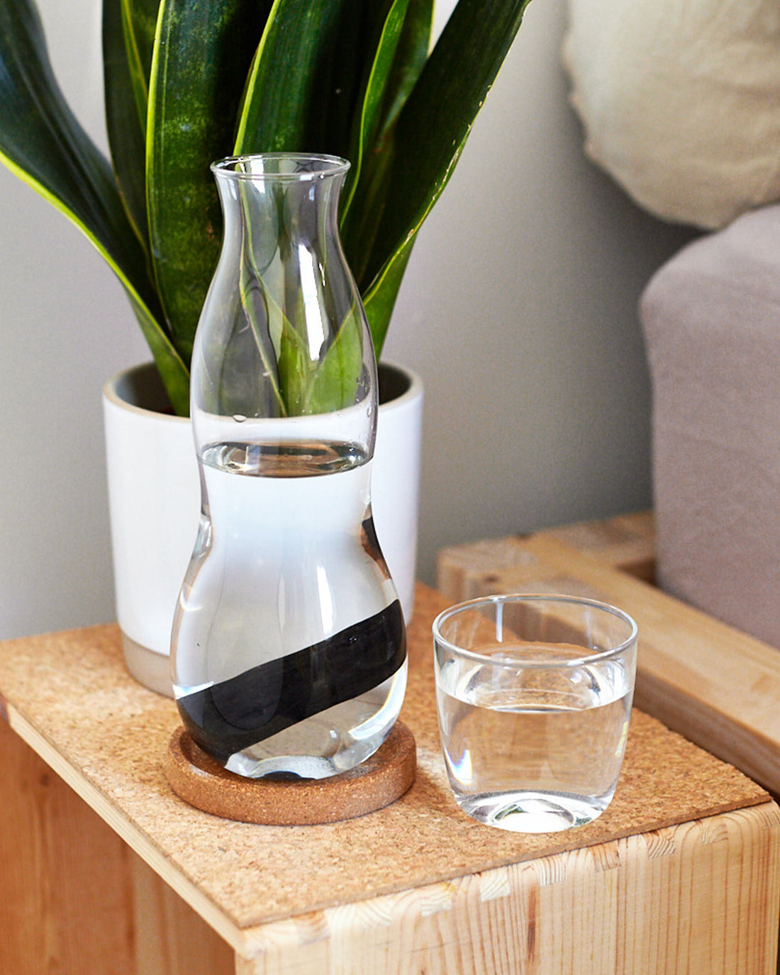 Black+Blum Personal Carafe with Charcoal Filter, 800ml